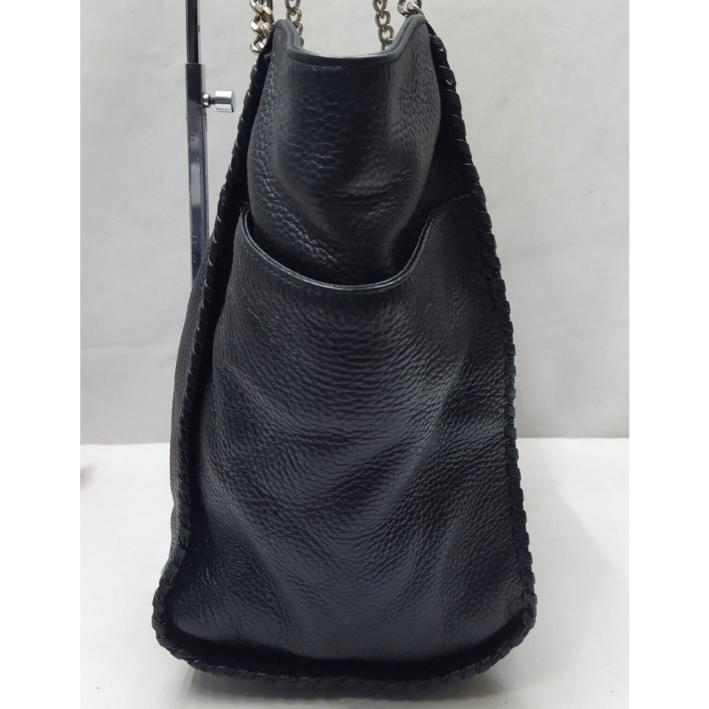 Michael Kors Black Pebbled Leather Tassel Chain Strap Shoulder Bag - Picture 6 of 16
